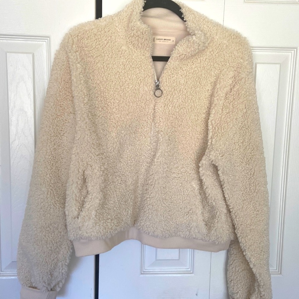 Sherpa cropped jacket NWT
